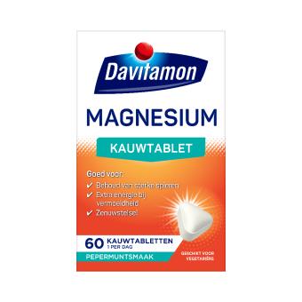 Davitamon Magnesium 375mg Kauwtabletten 60 stuks