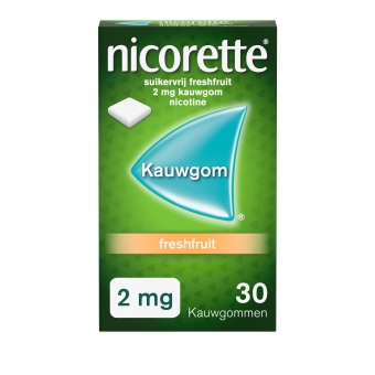 Nicorette Suikervrij Nicotine 2mg Kauwgoms 30 stuks