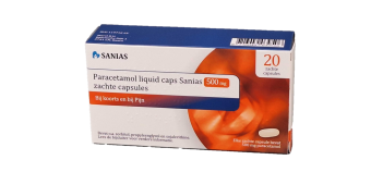 Sanias Paracetamol Liquid caps 500mg 20 stuks