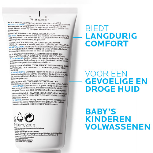 La Roche-Posay Lipikar Melk Bodylotion 200ml