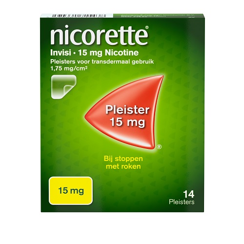 Nicorette Nicotine 15mg Invisi Patch Pleisters 14 stuks