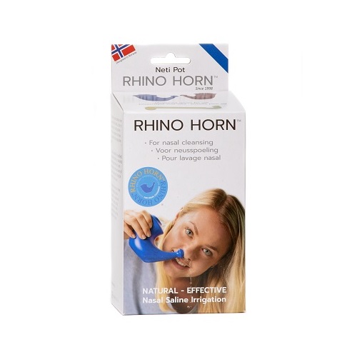 Rhino Horn Blauw Neusspoeler 1 stuk