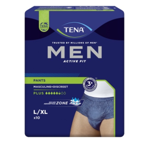 Tena Men Active Fit Pants Large 95-130cm 10 Stuks