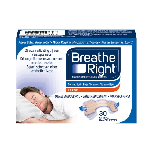 Breathe Right Anti Snurk Large Neusstrips 30 stuks