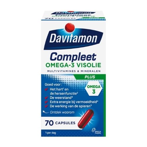 Davitamon Compleet Omega 3 Visolie 70 capsules