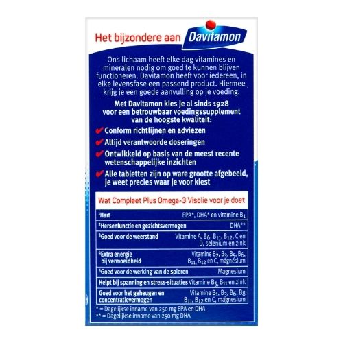 Davitamon Compleet Omega-3 Visolie Capsules 70 stuks