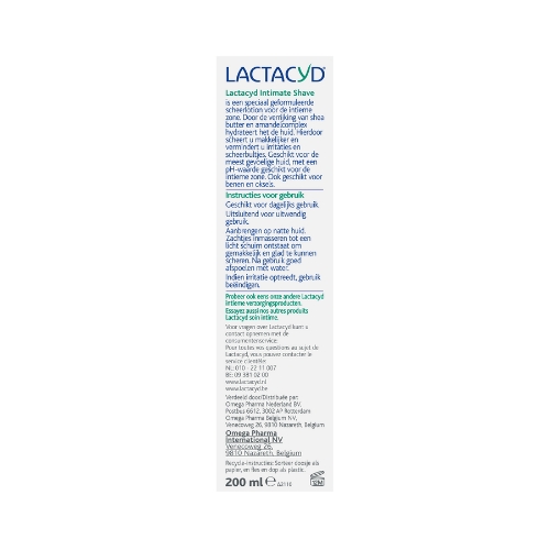 Lactacyd Intimate Shave 200ml