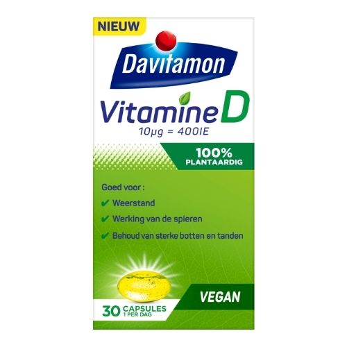Davitamon D 1 per dag - 100% plantaardig 30 capsules