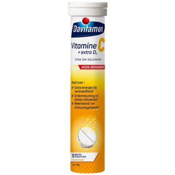 Davitamon Vitamine C Forte + Extra D3 Bruistabletten 15 stuks | BENU Shop