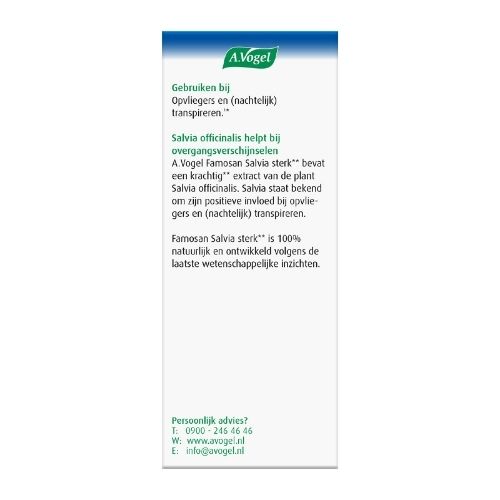 A.Vogel Famosan Salvia Sterk Tabletten 25 stuks 