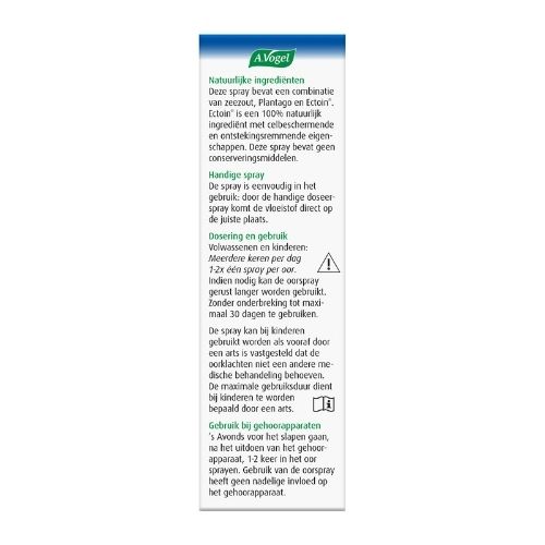 A.Vogel Oorspray Bij Overmatig Oorsmeer 20ml