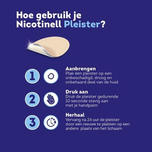 Nicotinell Stap 1 Nicotine 21mg/24uur Pleisters 7 stuks