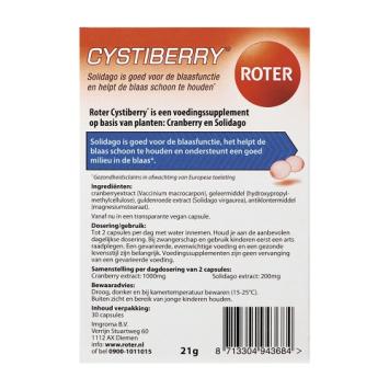 Roter Cystiberry Capsules 30 stuks