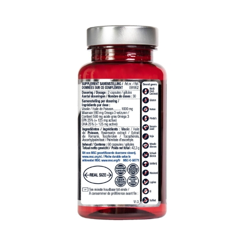 Lucovitaal MSC Visolie Omega 3 Capsules 60 stuks
